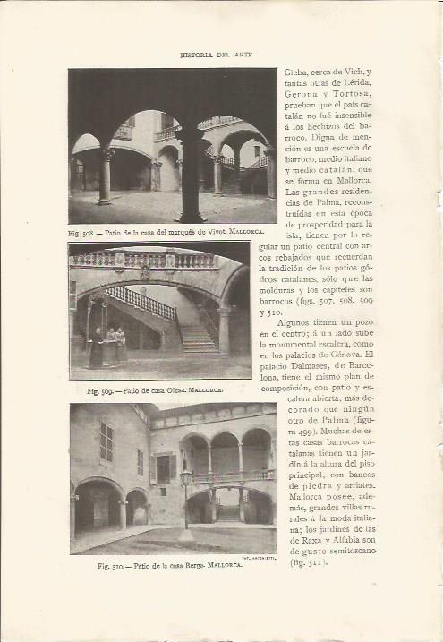 LAMINA 26923: Casa del Marques de Vivot, Casa Olesa y Casa Berga en Mallorca