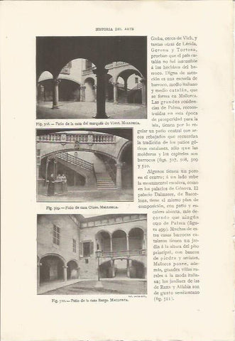 LAMINA 26923: Casa del Marques de Vivot, Casa Olesa y Casa Berga en Mallorca