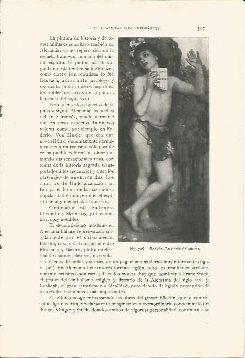 LAMINA 26980: La queja del pastor, por Bocklin