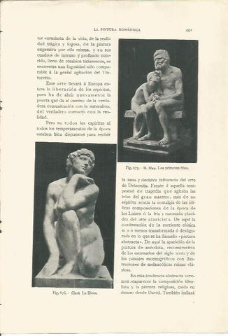 LAMINA 26974: Los primeros frios, por M. Blay y La Diosa, por Clara