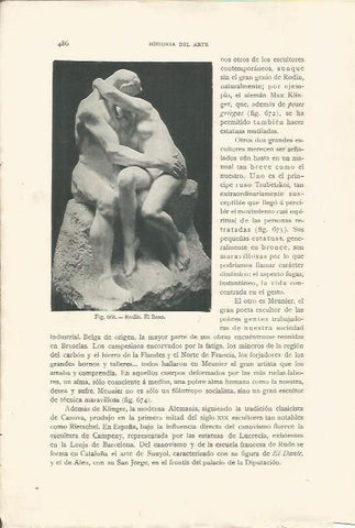 LAMINA 26971: El beso, por Rodin