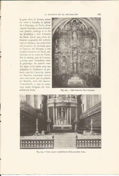 LAMINA 26922: Altar barroco en Palafrugell, Girona
