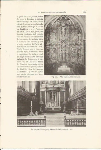 LAMINA 26922: Altar barroco en Palafrugell, Girona
