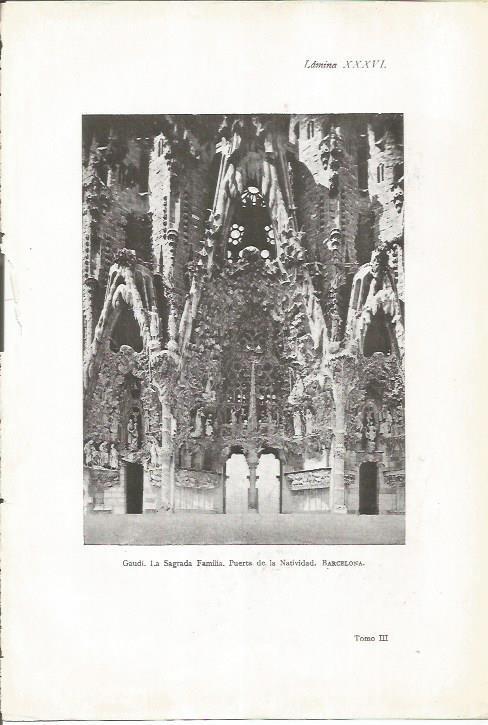 LAMINA 26968: Detalle de la Sagrada Familia de Gaudi, Barcelona