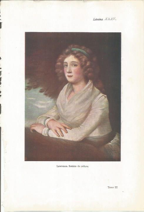 LAMINA 26964:Retrato de señora, por Lawrence