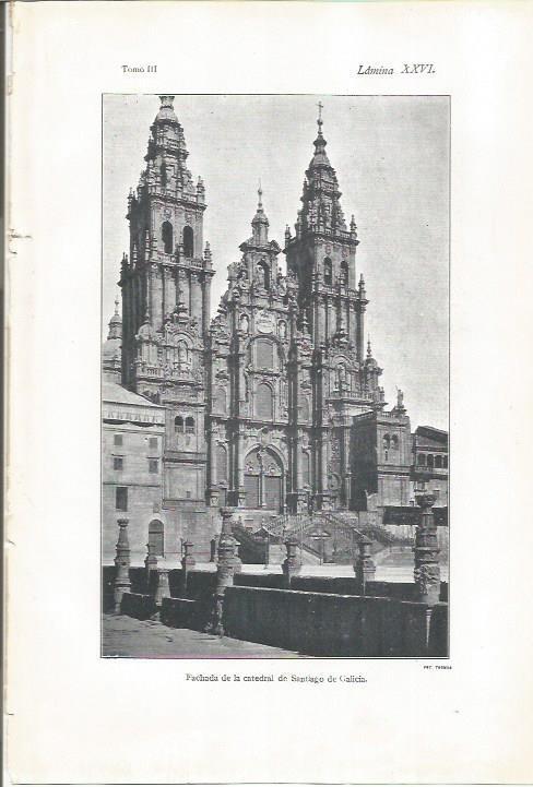 LAMINA 26919: Fachada de la Catedral de Santiago de Compostela