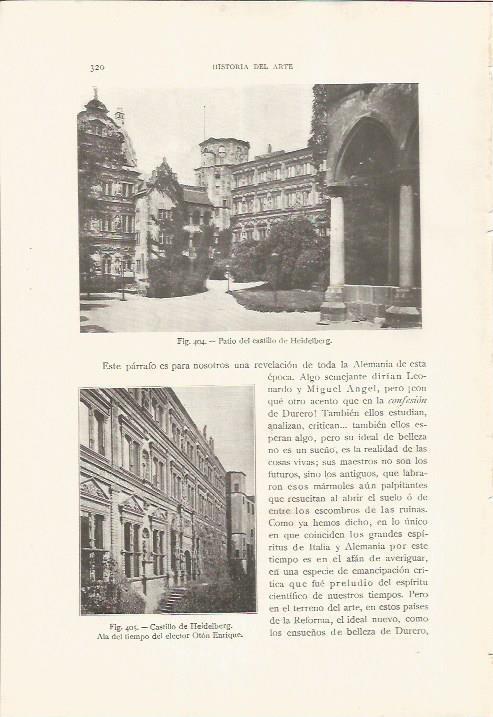 LAMINA 26885: Patio del castillo de Heidelberg, Alemania