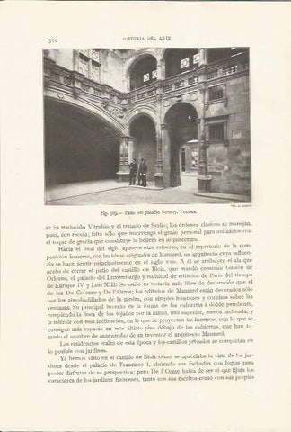 LAMINA 26879: Patio del Palacio Bernuy en Tolosa, Francia