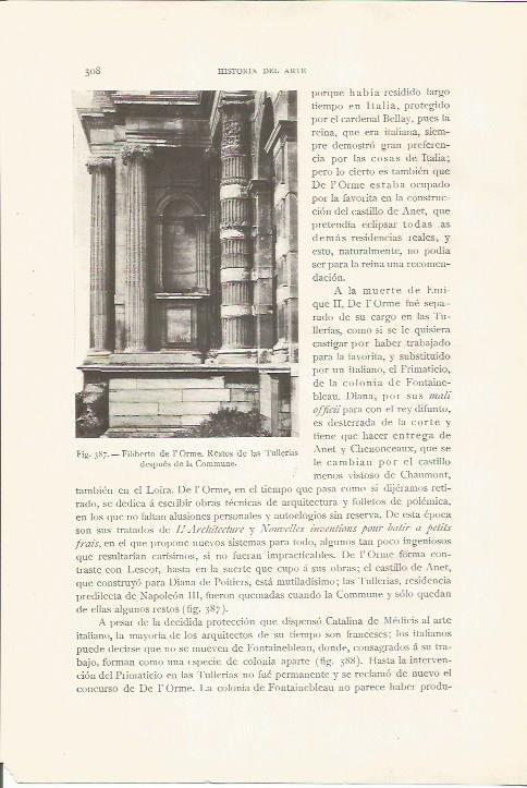 LAMINA 26878: Restos de las Tullerias despues de la Commune, Paris
