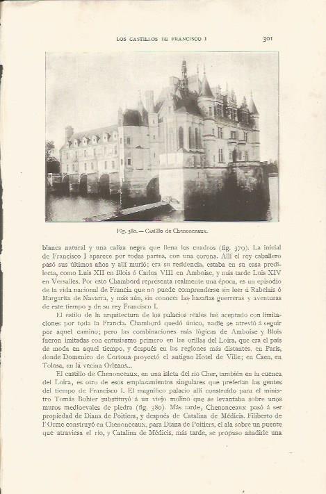 LAMINA 26875: Castillo de Chenonceaux