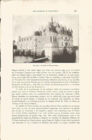 LAMINA 26875: Castillo de Chenonceaux