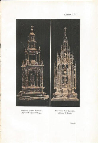 LAMINA 26869: Custodias, por F. Becerril y E. de Arfe