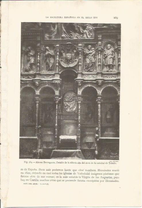 LAMINA 26867: Silleria del coro de la catedral de Toledo