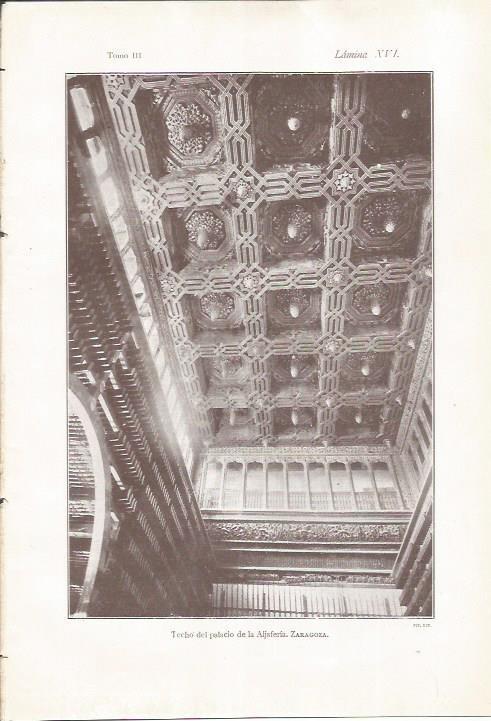 LAMINA 26862: Techo del Palacio de la Aljaferia de Zaragoza