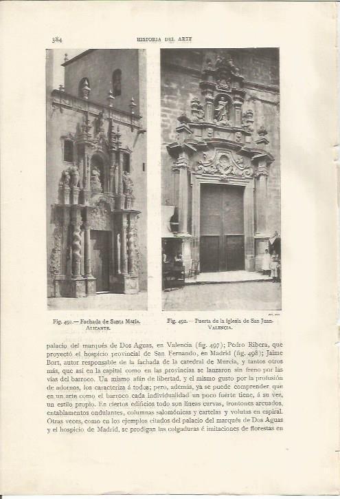 LAMINA 26918: Iglesias de Santa Maria en Alicante y de San Juan en Valencia
