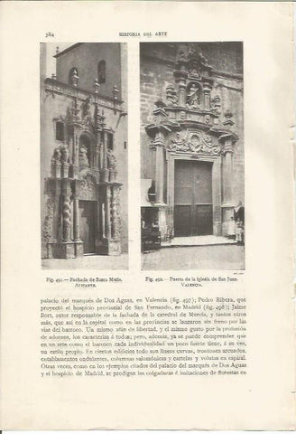 LAMINA 26918: Iglesias de Santa Maria en Alicante y de San Juan en Valencia
