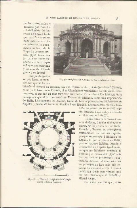 LAMINA 26917: Iglesia del Colegio de los Jesuitas en Loyola