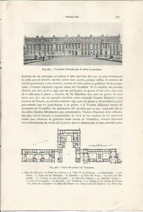 LAMINA 26909: Fachada de Versailles, Francia