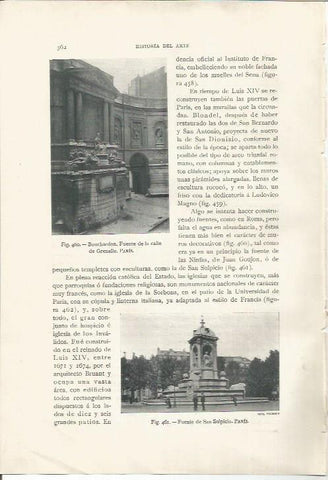 LAMINA 26907: Fuente de la calle de Grenelle y fuente de San Sulpicio en Paris