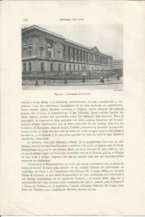 LAMINA 26905: Columnata del Louvre, Paris