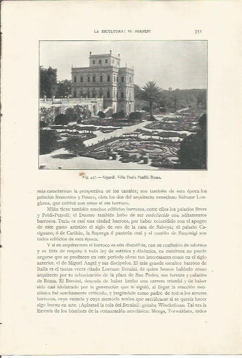 LAMINA 26901: Villa Doria Panfili en Roma