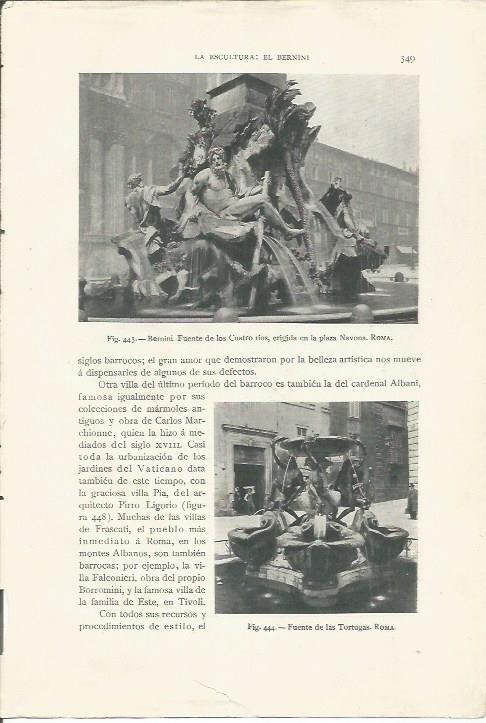 LAMINA 26900: Fuente de los Cuatro rios en Roma