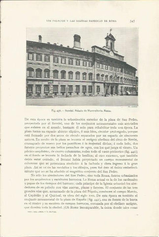 LAMINA 26898: Palacio de Montecitorio en Roma