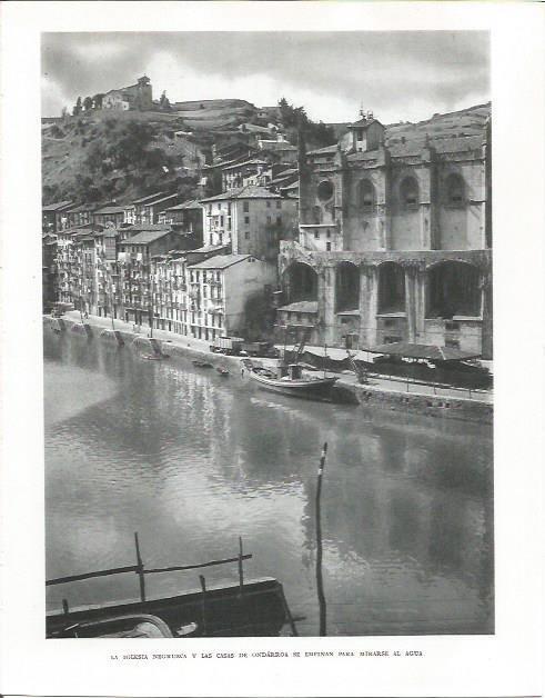 LAMINA 26565: Iglesia y casas de Ondarroa