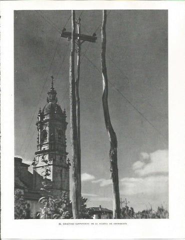 LAMINA 26560: Campanario de la iglesia de Amorebieta