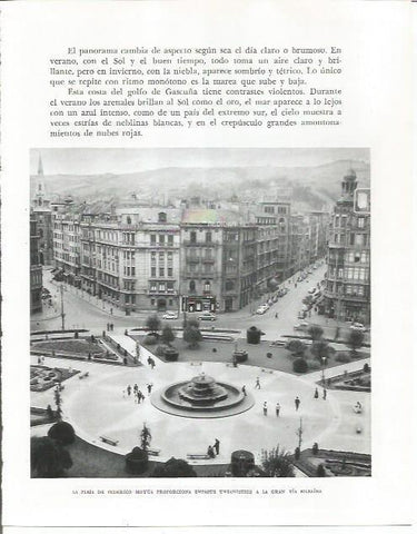LAMINA 26577: Plaza de Federico Moyua en Bilbao