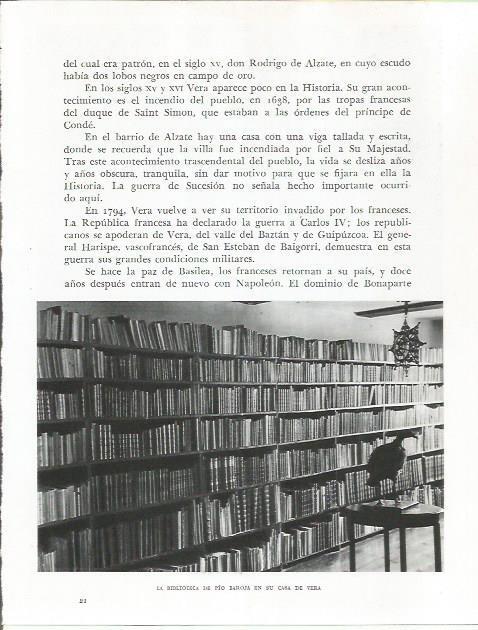 LAMINA 26604: Biblioteca de Pio Baroja en Vera