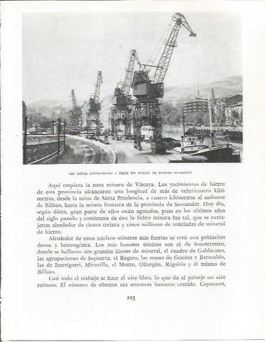 LAMINA 26587: Gruas de la industria de Bilbao
