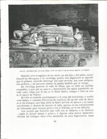 LAMINA 26509: Sepulcro del canciller Pedro Lopez de Ayala en Quejana