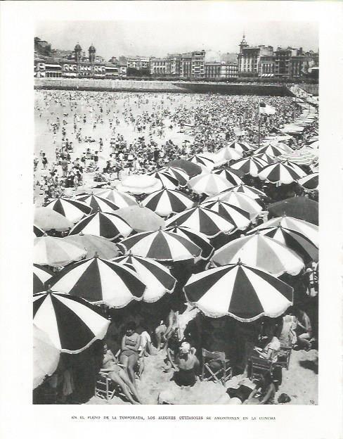 LAMINA 26539: Playa de La Concha de San Sebastian