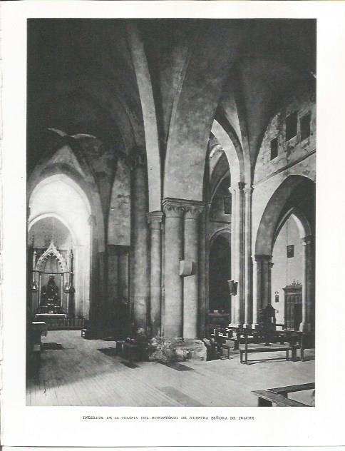 LAMINA 26529: Interior de la iglesia de Nuestra Señora de Irache