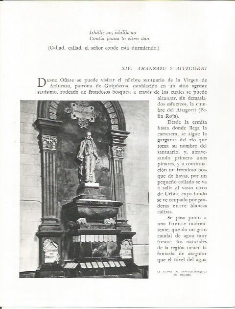 LAMINA 26519: Tumba de Zumalacarregui en Cegama