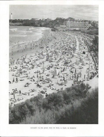 LAMINA 26682: Playa de Biarritz