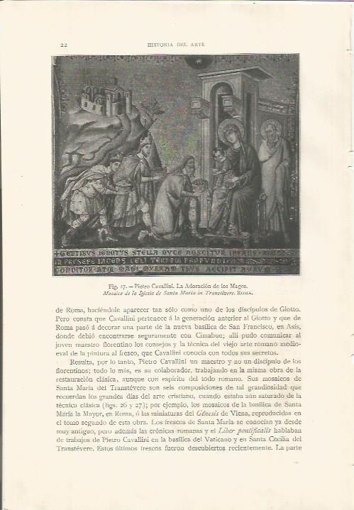 LAMINA 26730: La Adoracion de los Magos, por Pietro Cavallini