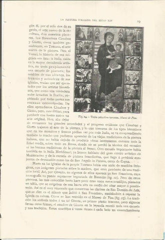LAMINA 26729: Tabla toscana en el Museo de Pisa