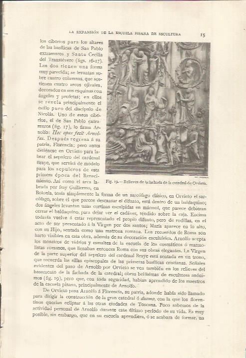 LAMINA 26727: Relieves de la catedral de Orvieto