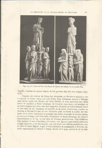 LAMINA 26725: Juan de Pisa, esculturas del pulpito de la catedral