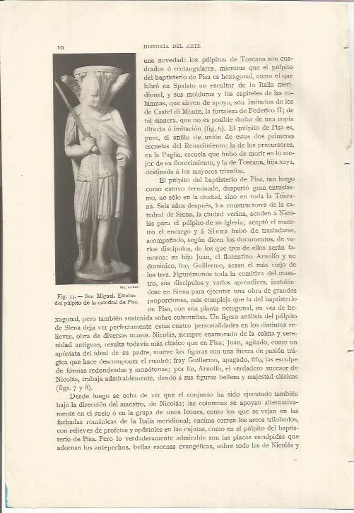 LAMINA 26724: Estatua de San Miguel de la catedral de Pisa