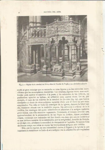 LAMINA 26721: Pulpito de la catedral de Siena