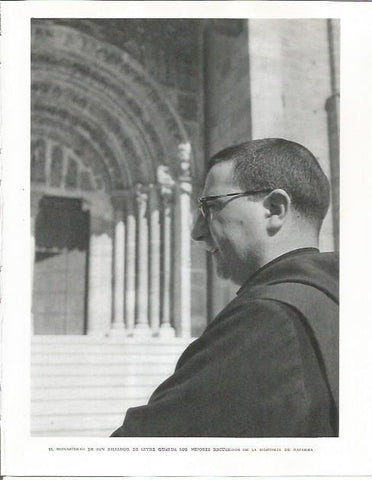 LAMINA 26623: Monje del Monasterio de San Salvador de Leyre