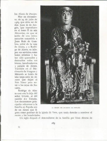 LAMINA 26616: La Virgen del Sagrado de Pamplona