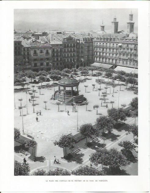 LAMINA 26611: Plaza del Castillo en Pamplona