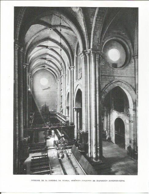 LAMINA 26638: Interior de la catedral de Tudela