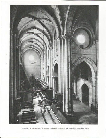 LAMINA 26638: Interior de la catedral de Tudela