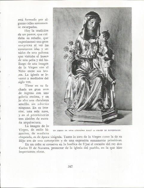 LAMINA 26645: Virgen de Roncesvalles