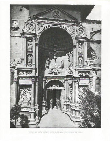 LAMINA 26640: Portico de Santa Maria en Viana